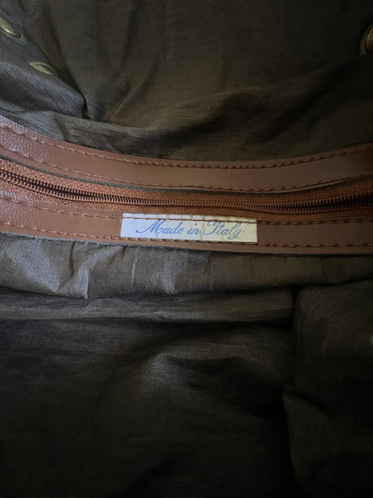 Vintage 1980’s Firenze Needlepoint Weekender Duffle Made In Italy