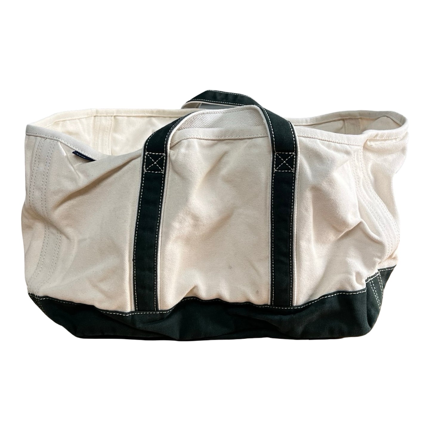 Vintage 90’s Rare Lands End Rectangular Canvas Tote XL