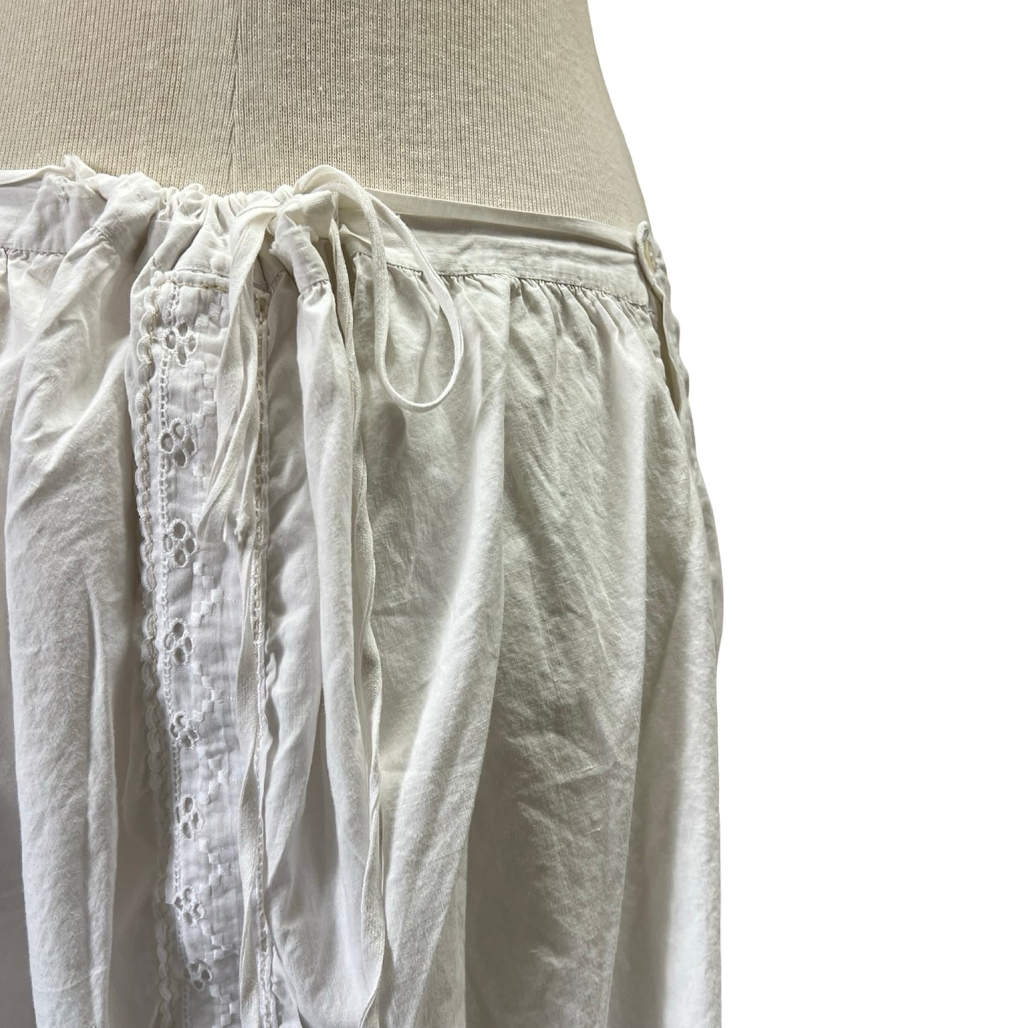 Antique Edwardian Cotton Embroidered Pin-tuck Bloomers