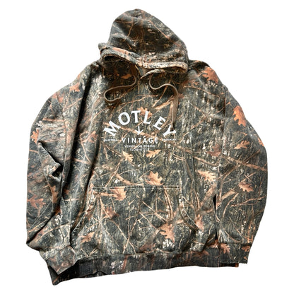 Vintage Oversized Distressed Camo Hoodie w/ MV Logo XXXL #3