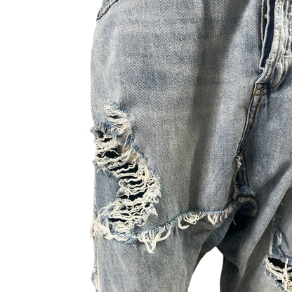 Free People Distressed Drop Crotch Denim 29