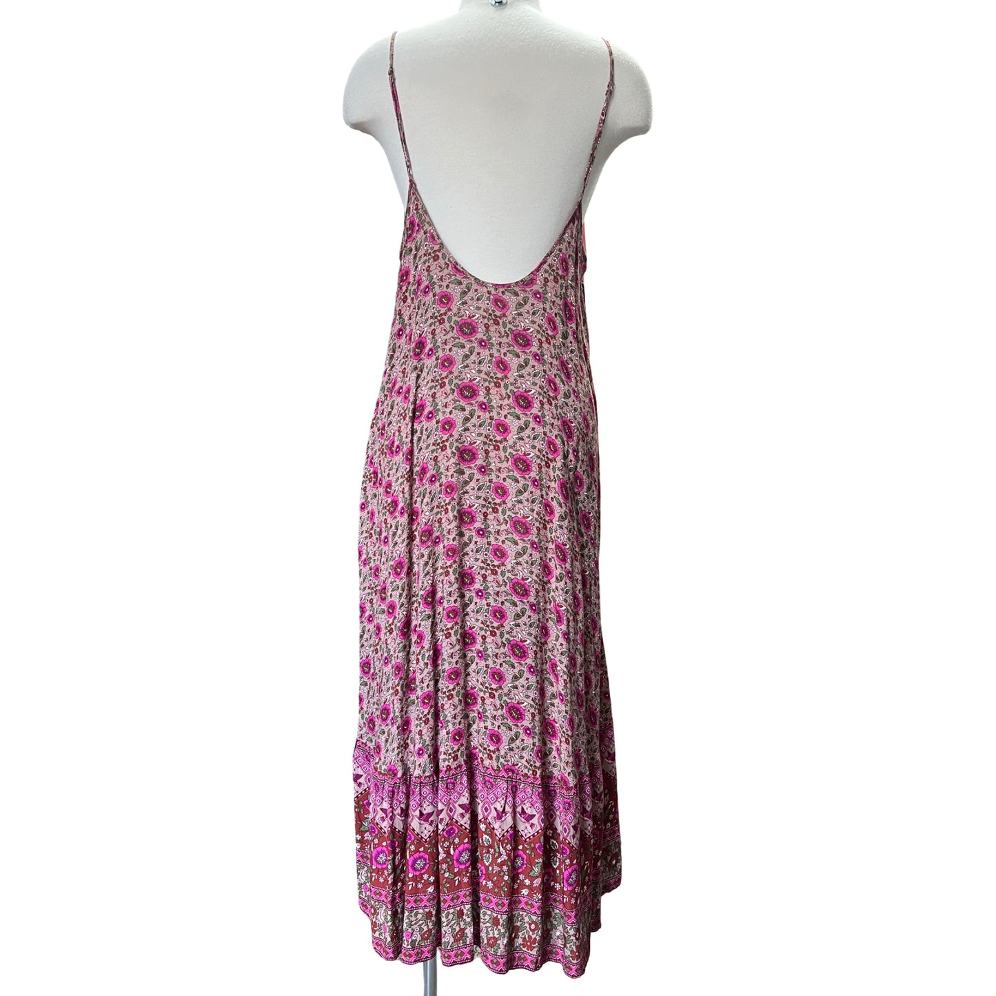 Spell Kombi Floral Midi Dress Red L