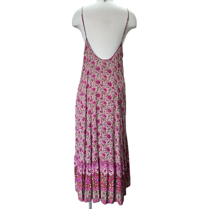 Spell Kombi Floral Midi Dress Red L