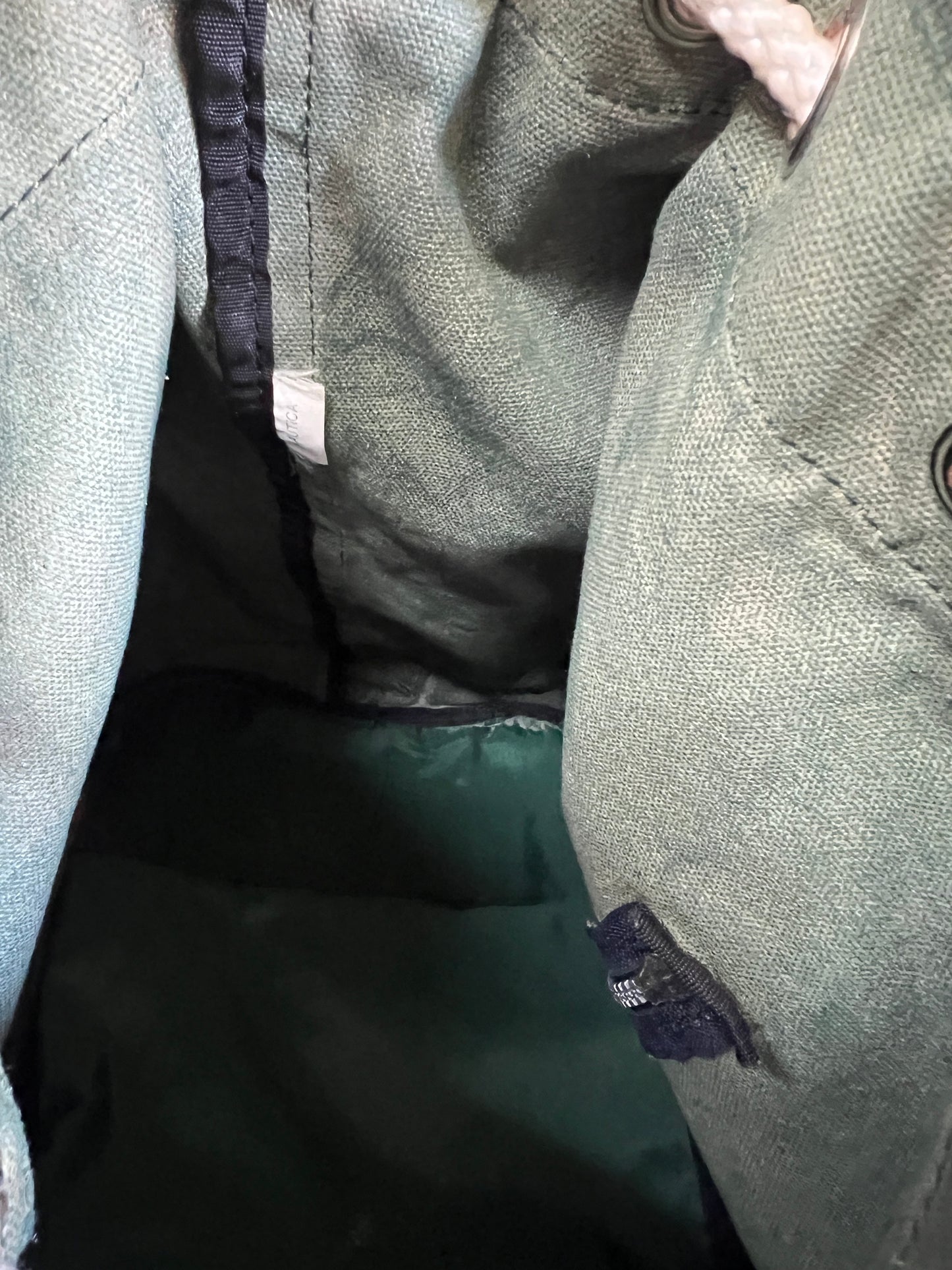 Vintage 90’s Worn To Perfection Nautica Canvas Drawstring Shoulder Bag