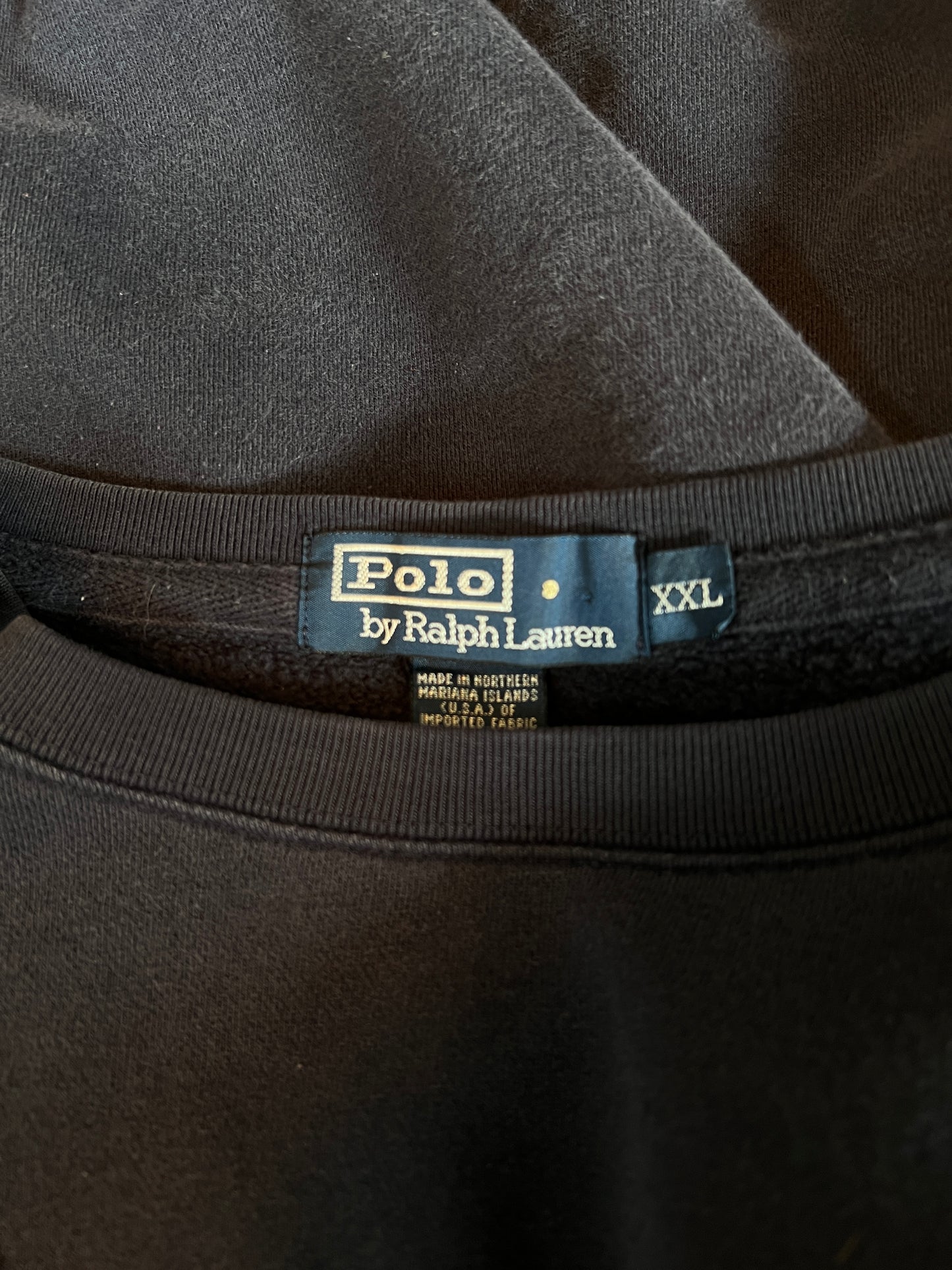 Vintage Polo Ralph Lauren Crewneck Sweatshirt Oversized & Distressed XXL