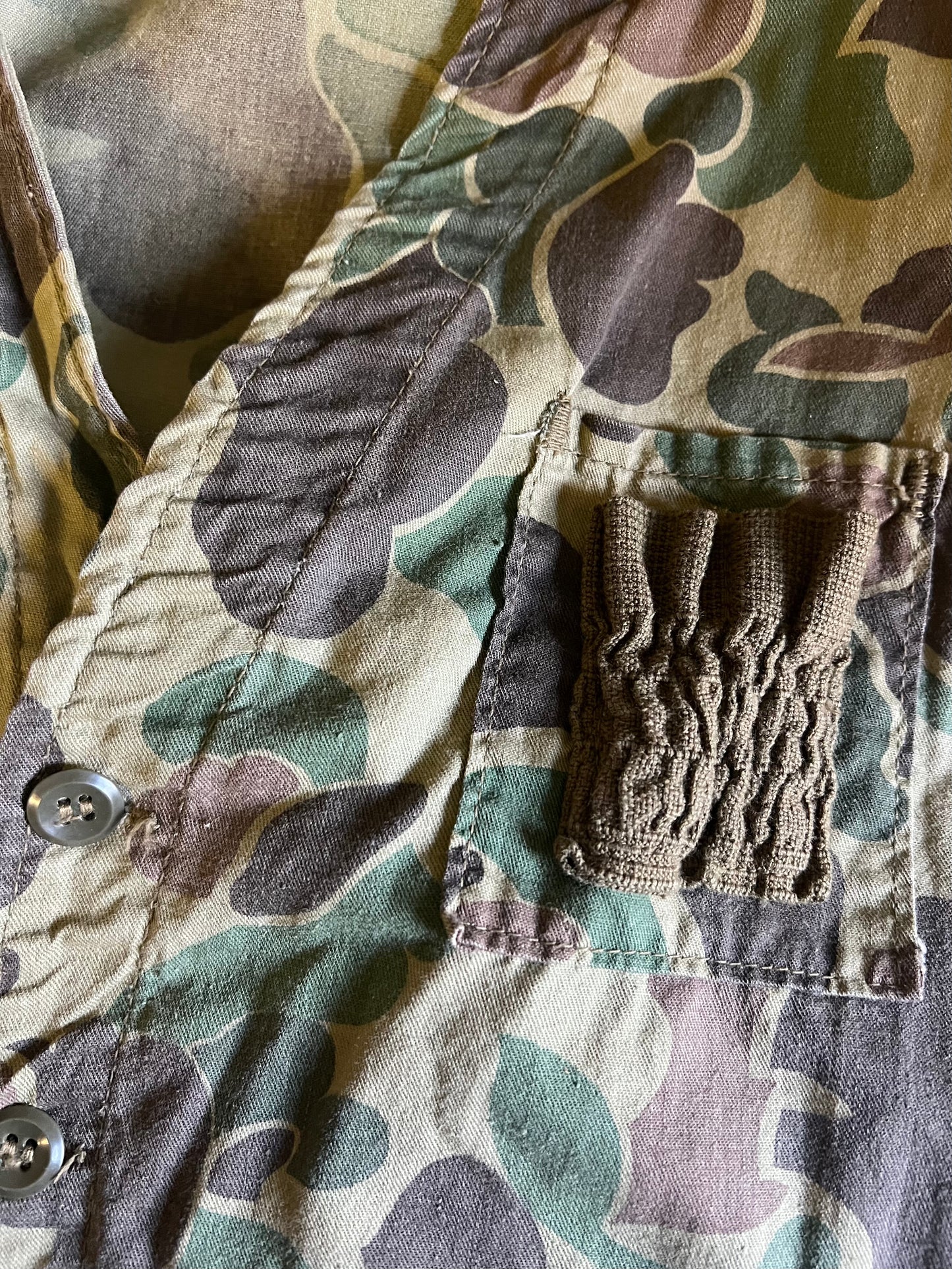 Vintage 70’s Camouflage Duck Hunting Vest M