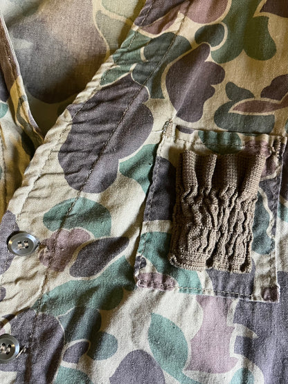 Vintage 70’s Camouflage Duck Hunting Vest M