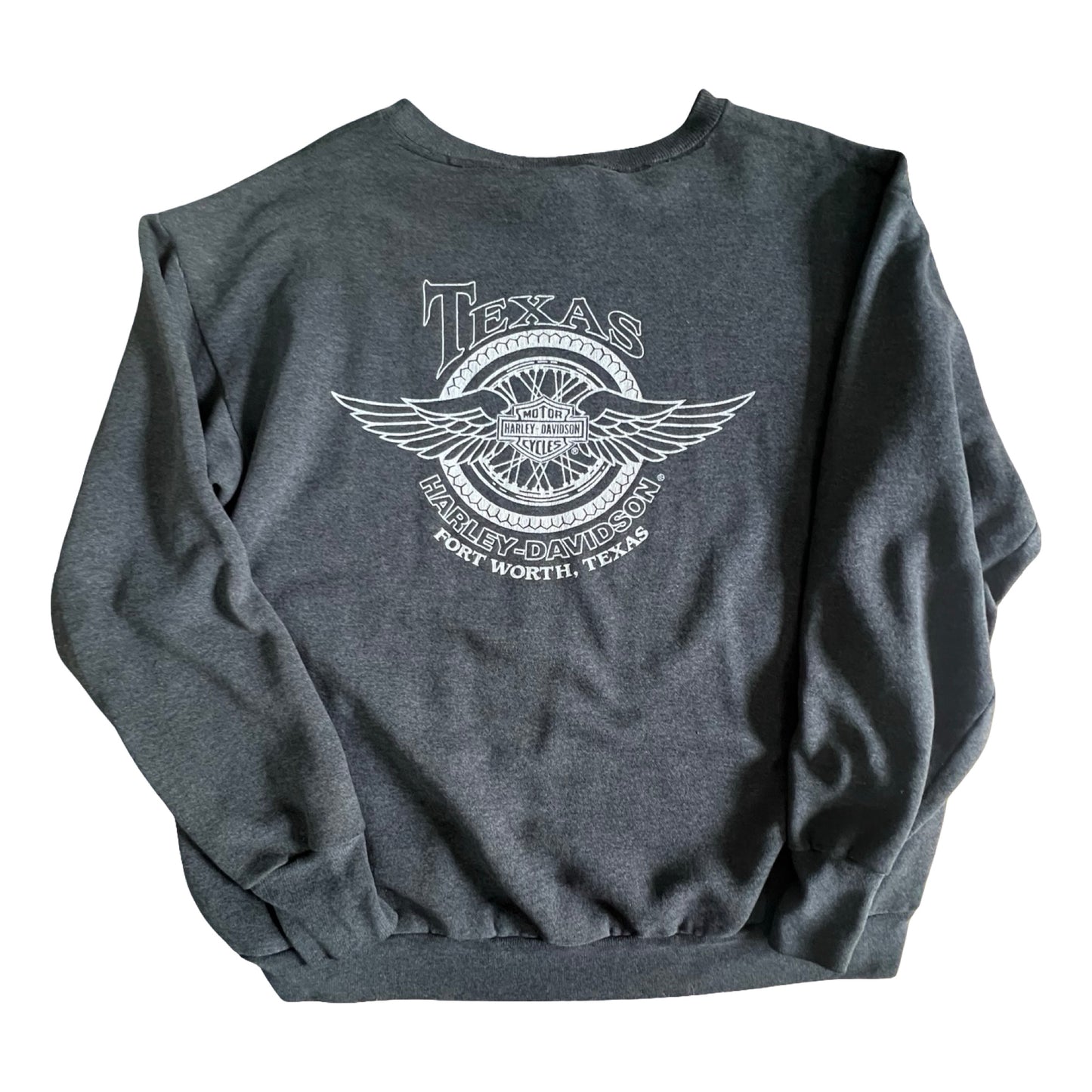 Rare Vintage 1992 Harley Davidson Double Sided 3D Emblem Wolf Sweatshirt XL