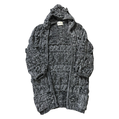 Knitz by For Love & Lemons Oversized Chunky Knit Hooded Cardigan XL
