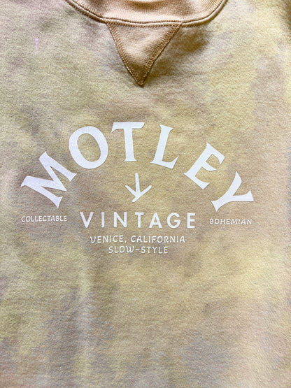Vintage Rare Color Distressed Oversized Russell Sweatshirt w/ MV Logo XXL #18