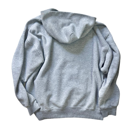 Vintage Oversized Distressed Gray Russell Hoodie w/ MV Logo XL #25