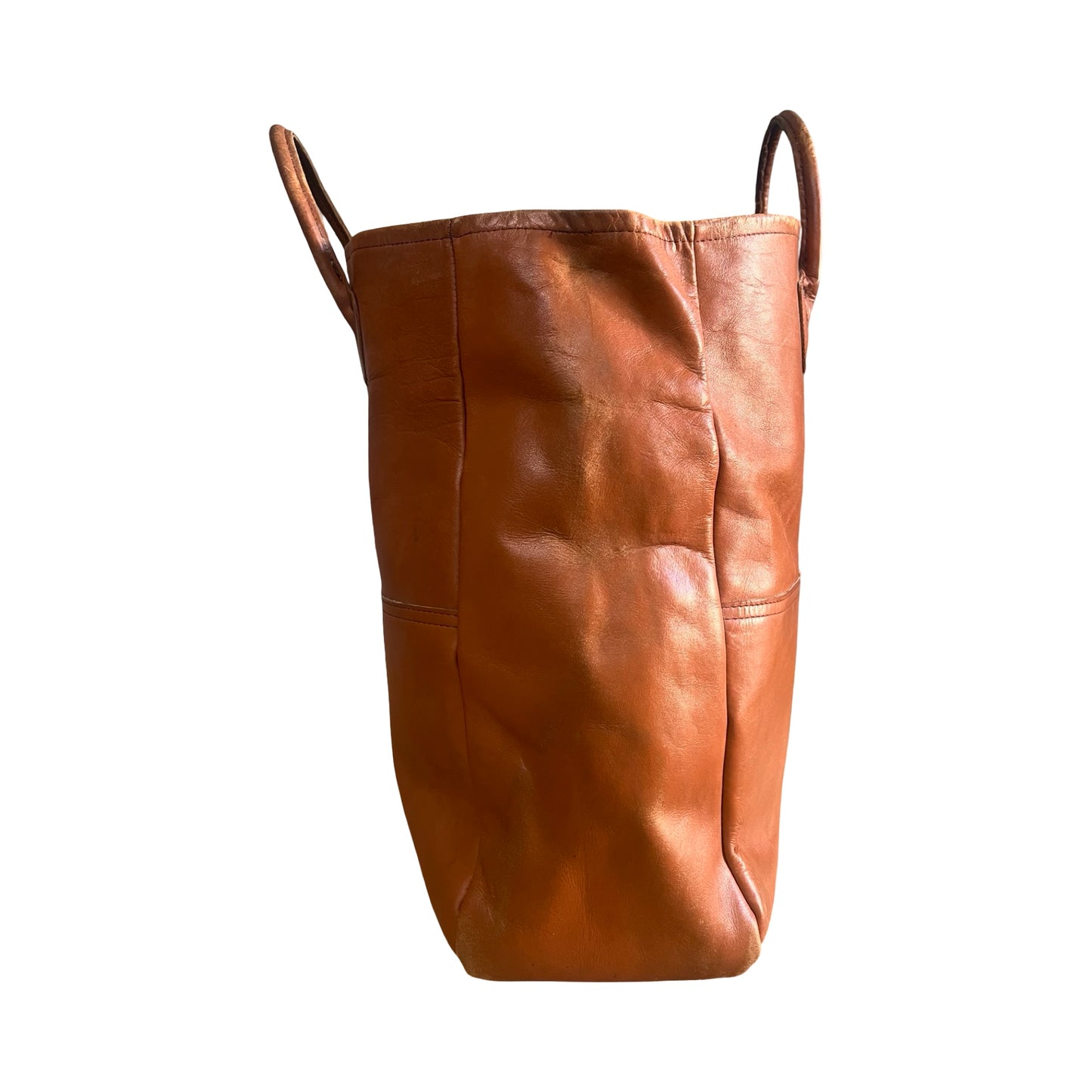 RARE Vintage LL Bean 1980’s Distressed Leather Tote XL