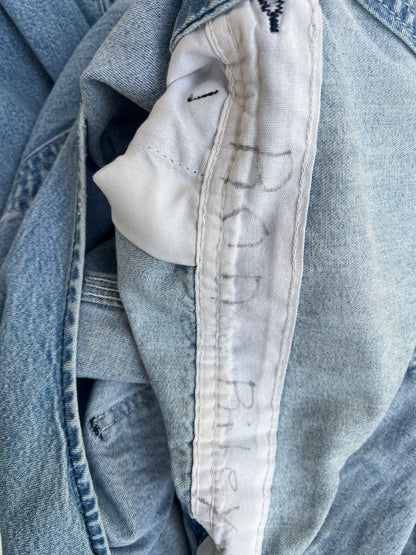 Vintage Distressed & Faded Oversized Key Imperial Overalls