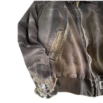 Vintage Heavily Distressed Carhartt Santa Fe Jacket XL