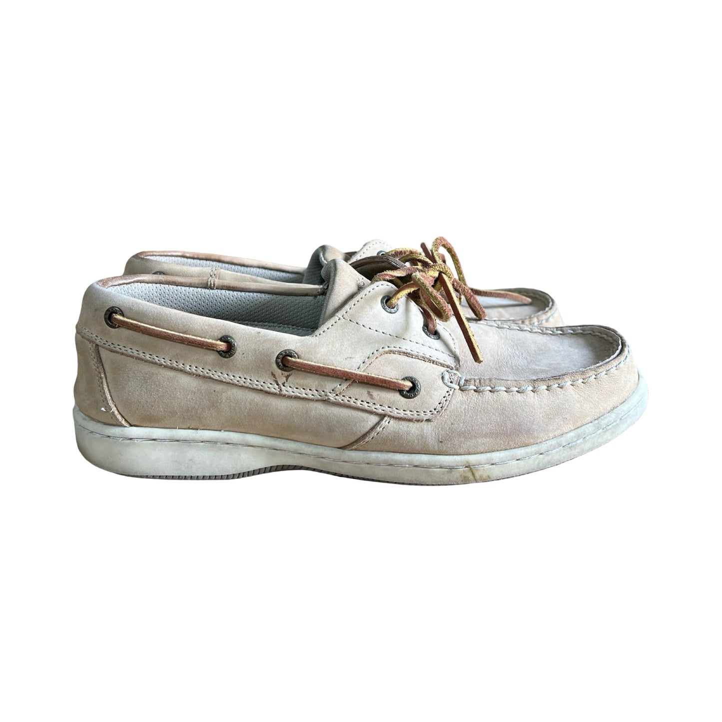 Vintage 90’s GH Bass Natural Boat Shoes 8.5