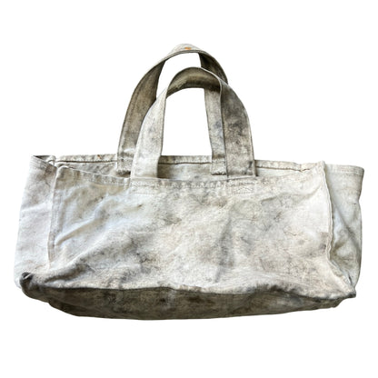 Vintage 1940’s Heavily Distressed Canvas Lineman Tote w/ MV Logo Rare Size