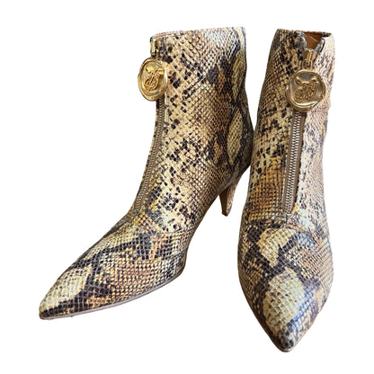 Taylor + Thomas Vegan Debbie Boots Golden Python 39 Never Worn