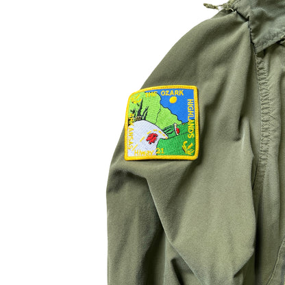 Vintage Patched Army M-65 Field Jacket M/L