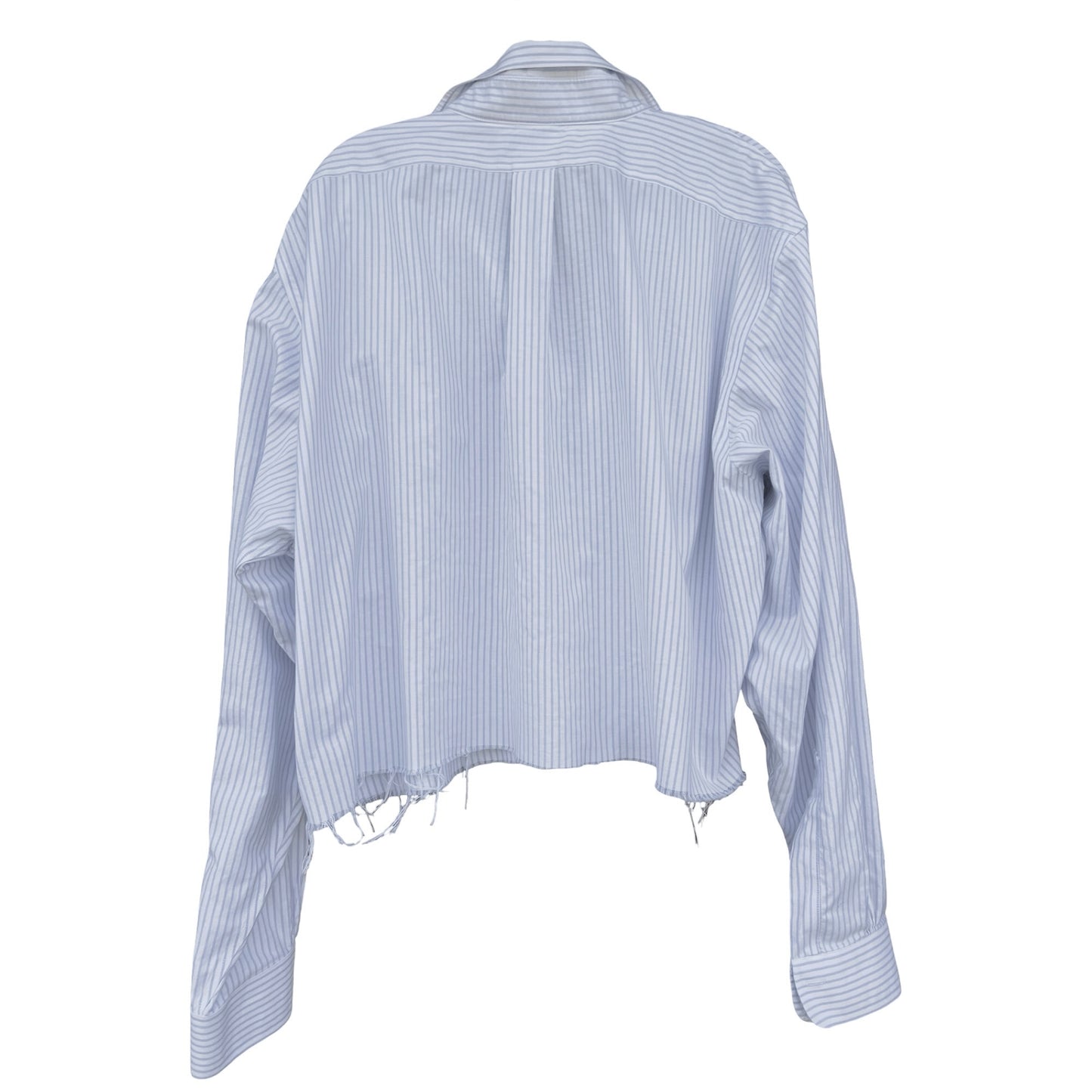 Brooks Brothers Madison Fit Blue Striped Oversized Cropped Oxford XXL
