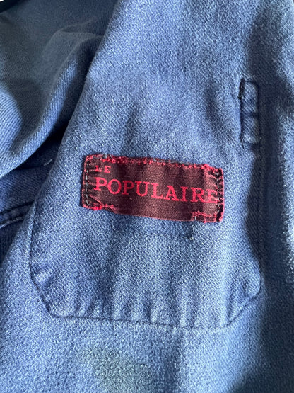 Very Rare Vintage 1950’s French Moleskin Jumpsuit by Populaire