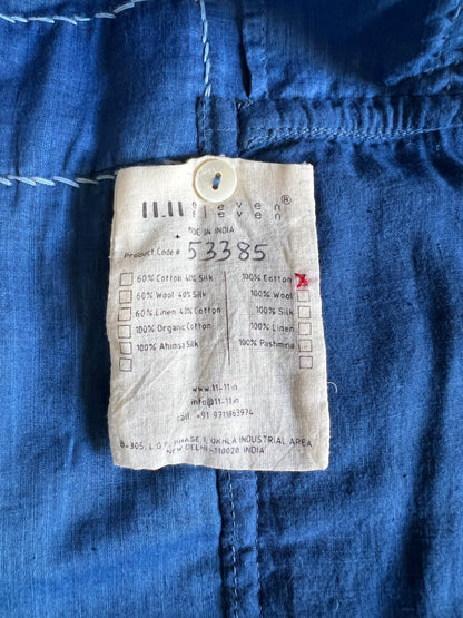 11-11 Clothing Patchwork Chambray Denim Boro Blazer XL Never Worn Collectible Sold Out