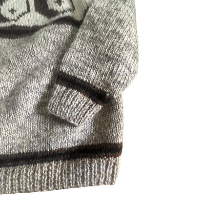 Rare Vintage 80’s Hand Knit Yin Yang Sweater Made In Nepal M