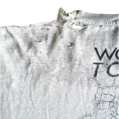 Vintage Thrashed REM Work Tour 1987 T-Shirt Band Rock Tee XXL