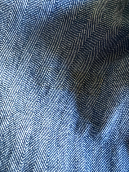 Vintage 1950’s Herringbone Twill Union Made Sanforized Denim Machinist Coat 50R