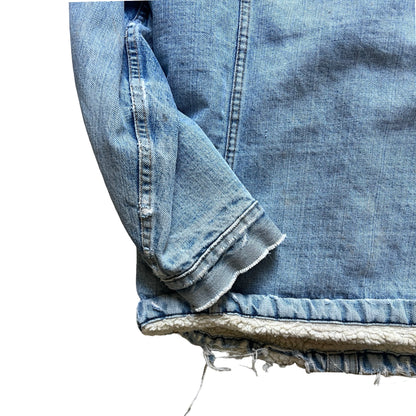 Vintage Worn To Perfection Levi’s Denim Sherpa Jacket 44 XL