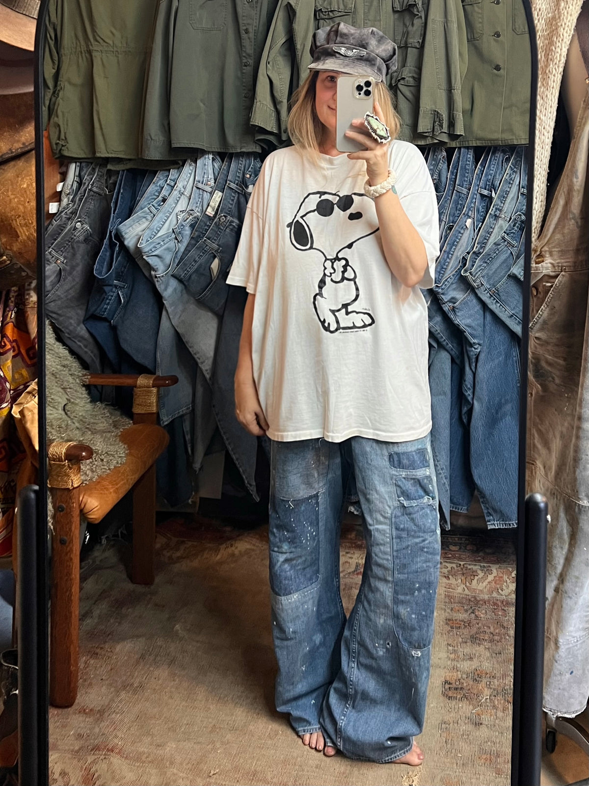 RARE Authentic Vintage 1980’s Snoopy Oversized Single Stitch Tee XXL