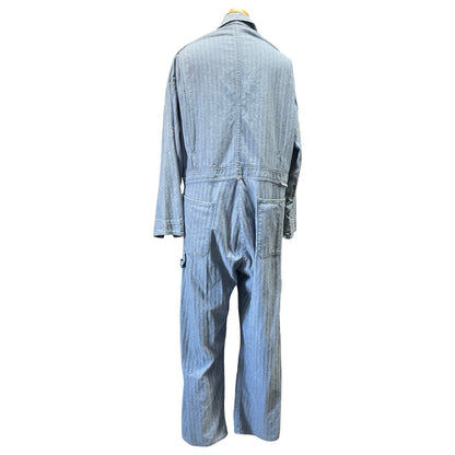 Vintage Dickies Herringbone Twill Distressed Denim Jumpsuit M 42R