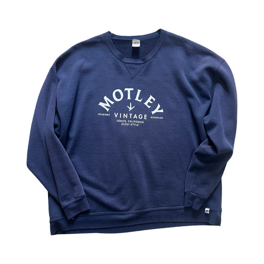 Vintage 90’s Russell Distressed Oversized Sweatshirt w/ MV Logo XXL #23
