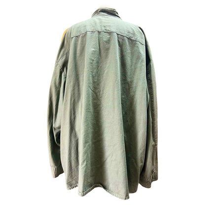 Vintage 1980’s Rothco OG 107 Rip Stop Four Pocket Oversized Army Jacket 4XL