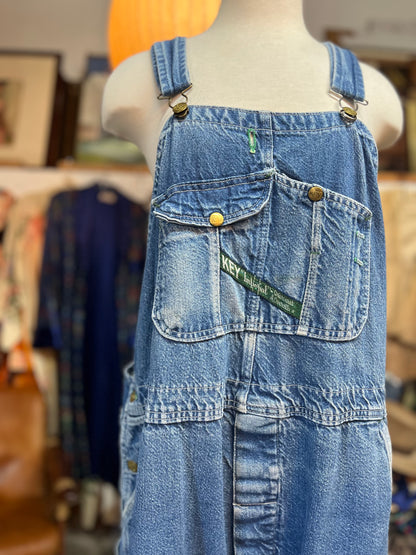 Vintage 1950’s Oversized Key Denim Overalls XXL