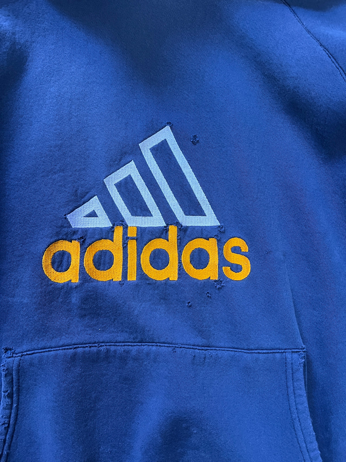 Rare Vintage 1995 Adidas Distressed Oversized Hoodie XL