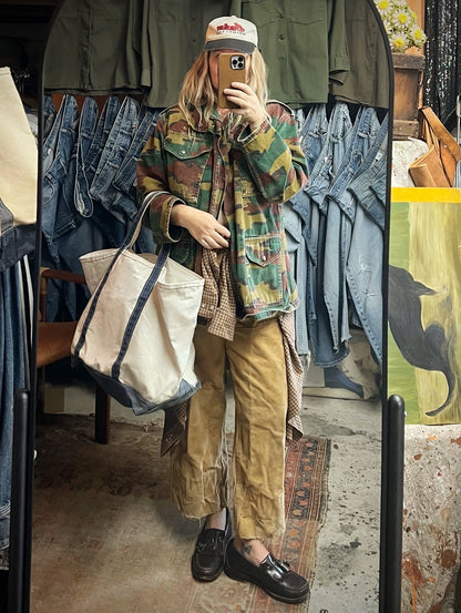 Vintage 90’s Willis & Geiger Oversized Houndstooth Button Down XL