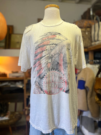 Vintage Thrashed Tom Petty Strange Behavior Tour 1989 T-Shirt XL