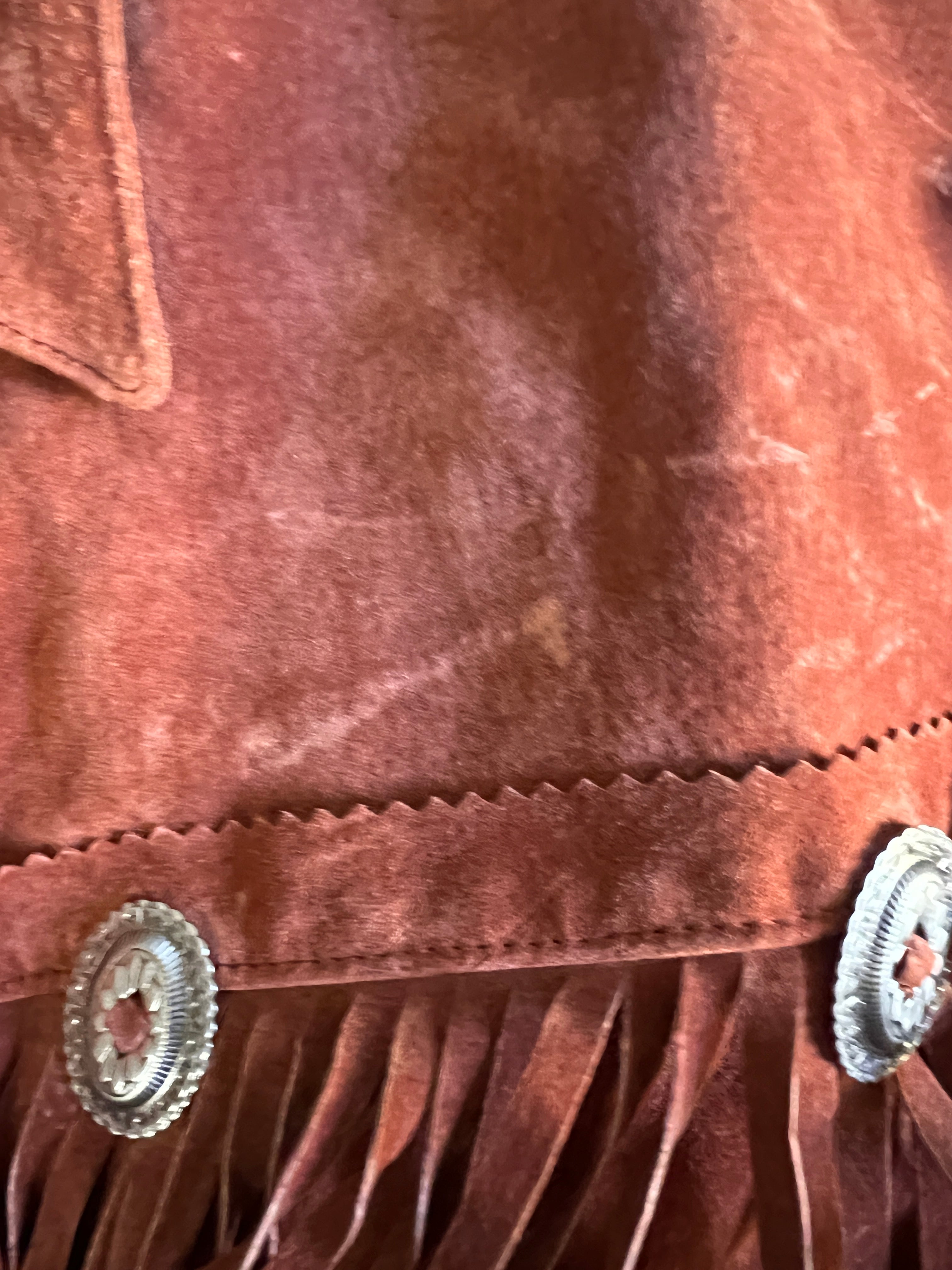 Vintage 90's Scully Suede Fringe Concho Jacket XL – Motley Vintage