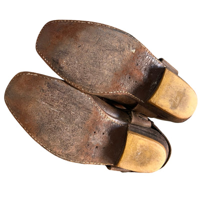 Vintage 80’s Western Motorcycle Harness Boots 8.5/9