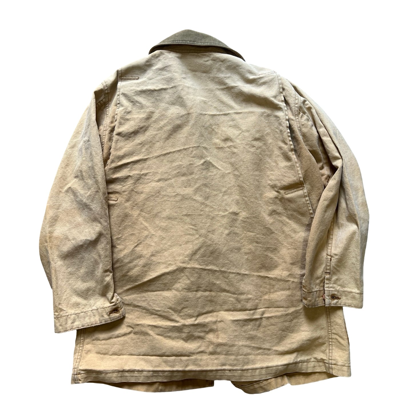 Vintage 1980’s LL Bean Womens Sun Faded & Heavily Distressed Chore Coat L