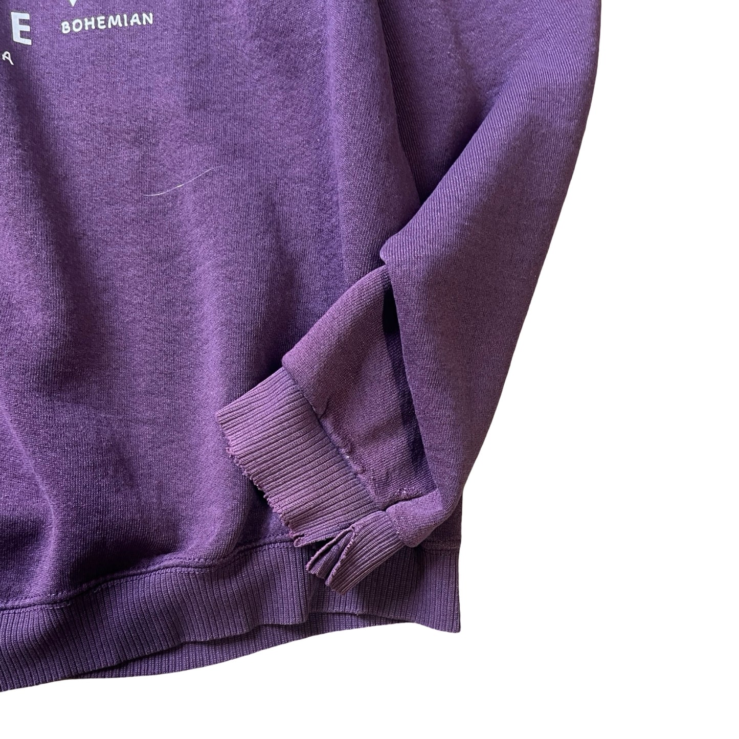 Vintage 90’s Plum Distressed Oversized Lee Sweatshirt w/ MV Logo #12
