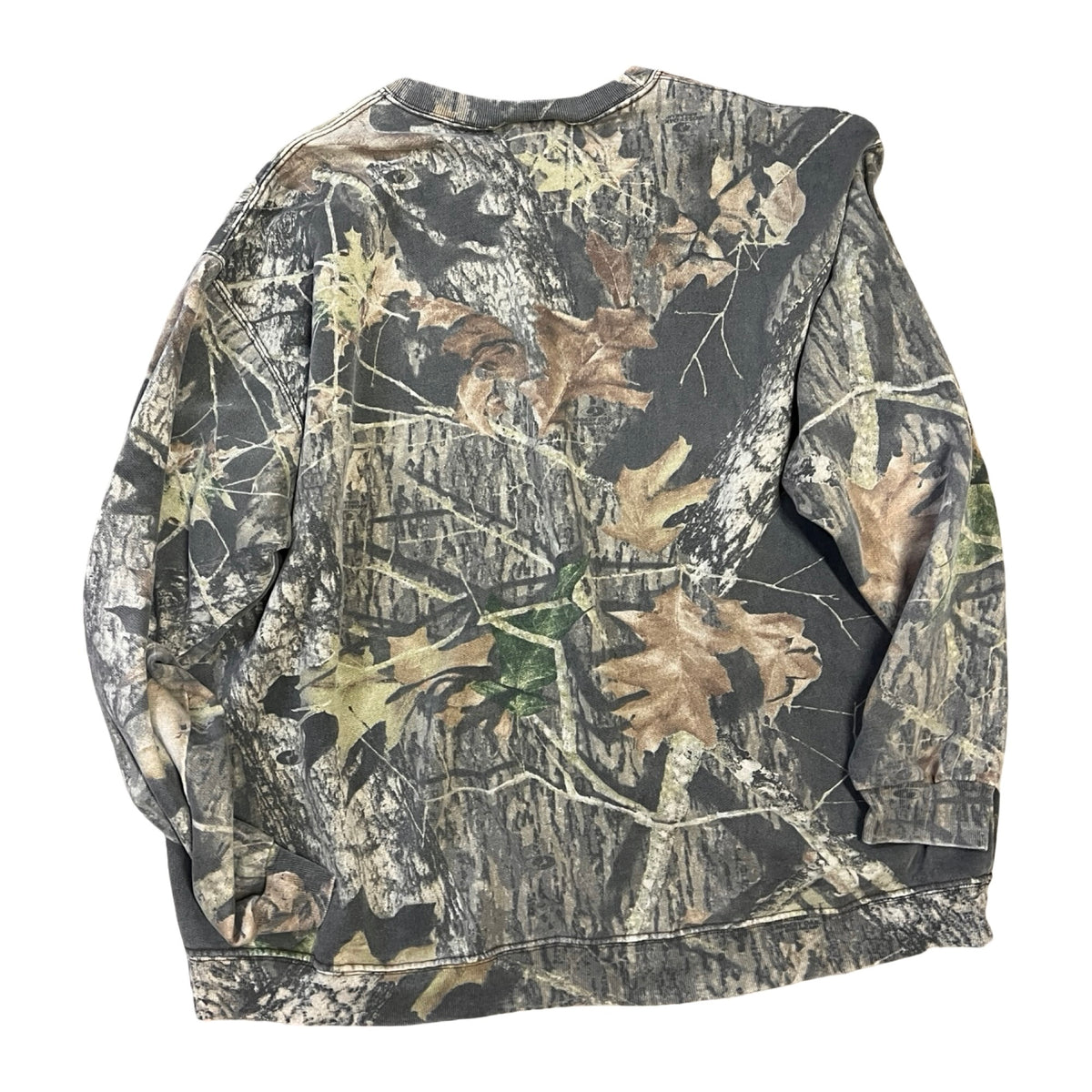Vintage Oversized Distressed Camo Sweatshirt w/ MV Logo XXL #5