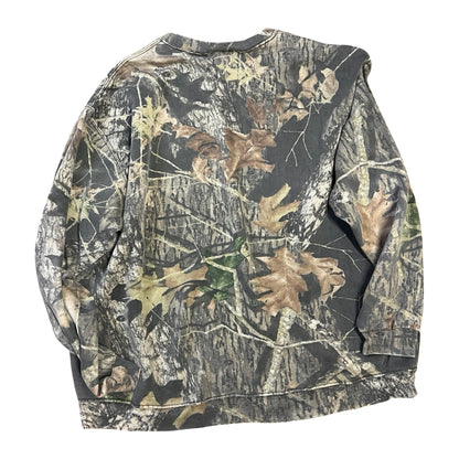 Vintage Oversized Distressed Camo Sweatshirt w/ MV Logo XXL #5