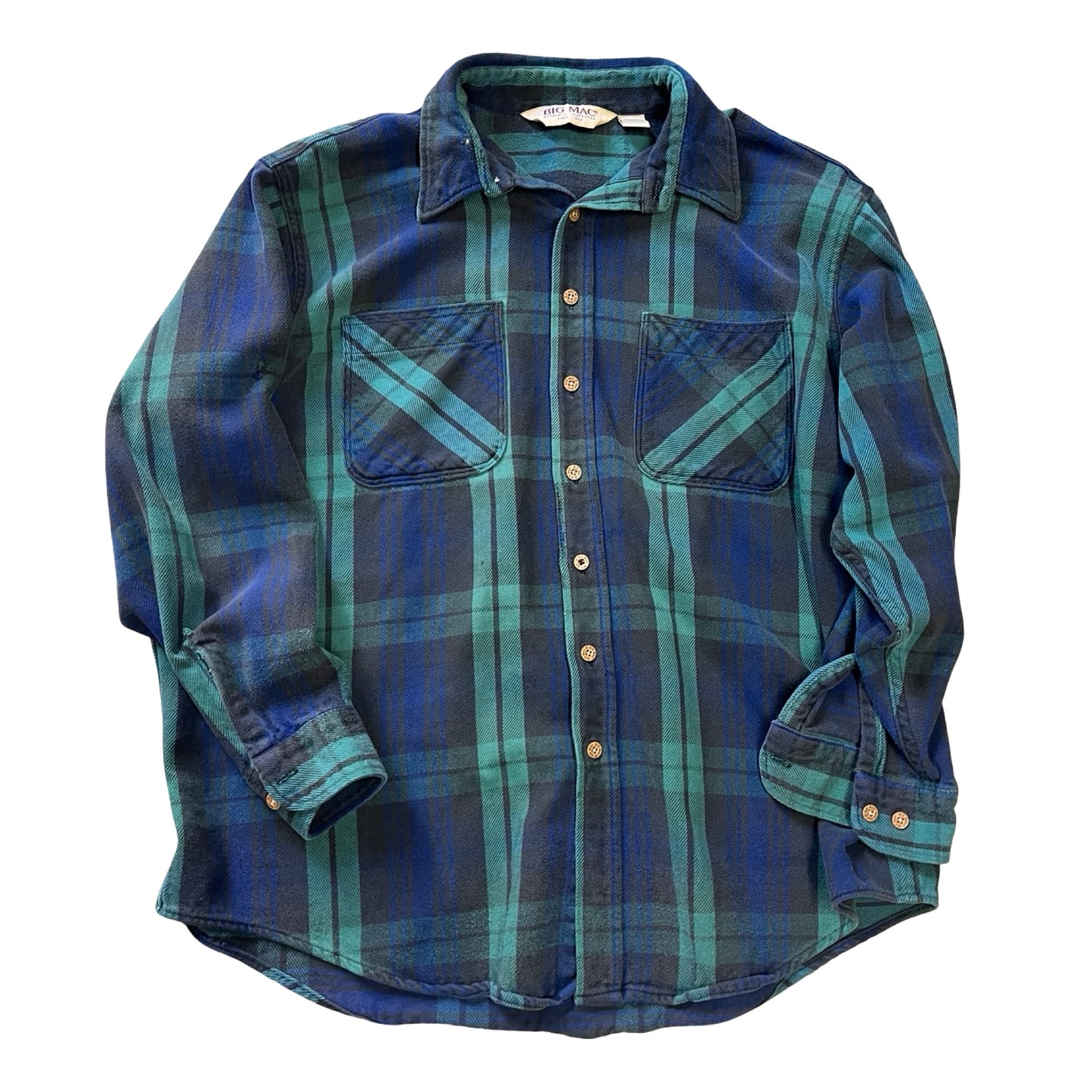 Rare Vintage 1980’s JC Penney Big Mac Distressed Flannel XXL