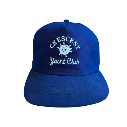 Vintage Crescent Yacht Club Snapback Hat O/S