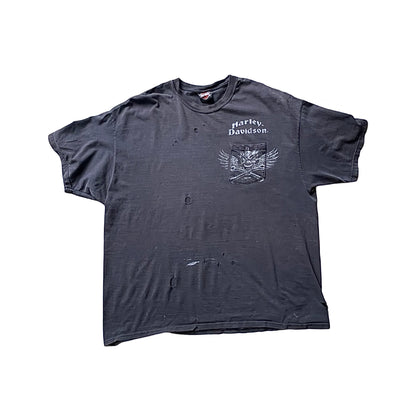 Vintage Thrashed Harley Davidson T-Shirt Tampa, Florida 2XL