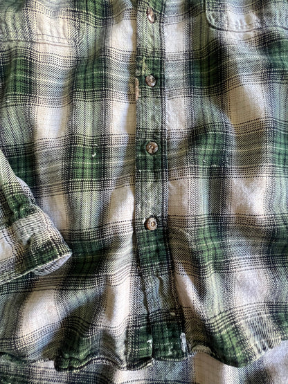 Vintage 80’s Field & Stream Distressed Flannel XL