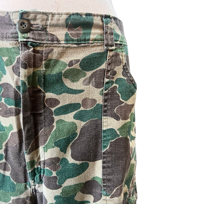Vintage Distressed Frog Skin Camouflage Cargo Pants XL