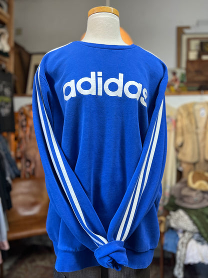 Vintage 90’s Adidas Three Stripe Crewneck Sweatshirt 2XL