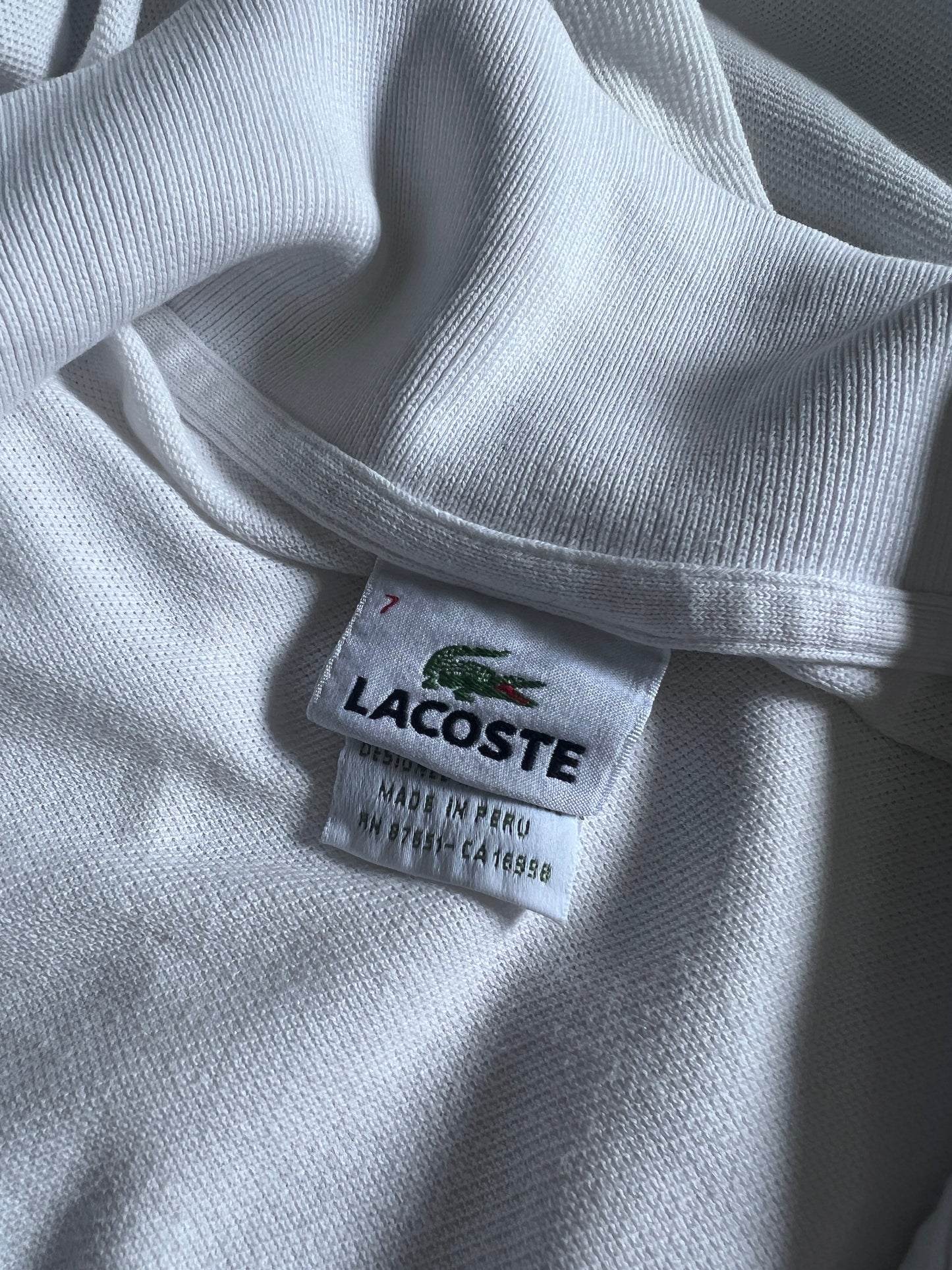 Vintage 80’s Lacoste Classic Pique Polo Shirt XL